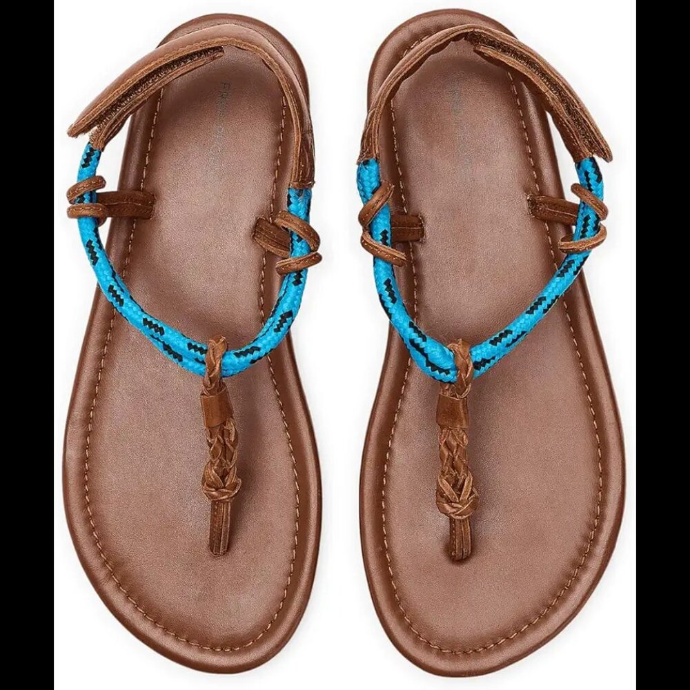NEW FREE PEOPLE Leather Island Hopping Wrap Sandals 0126 3m2